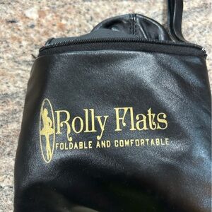 Rolly Flats Black Foldable ballet Shoes